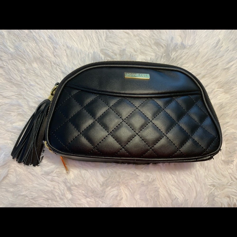 Joy & Iman Slate Quilted Crossbody